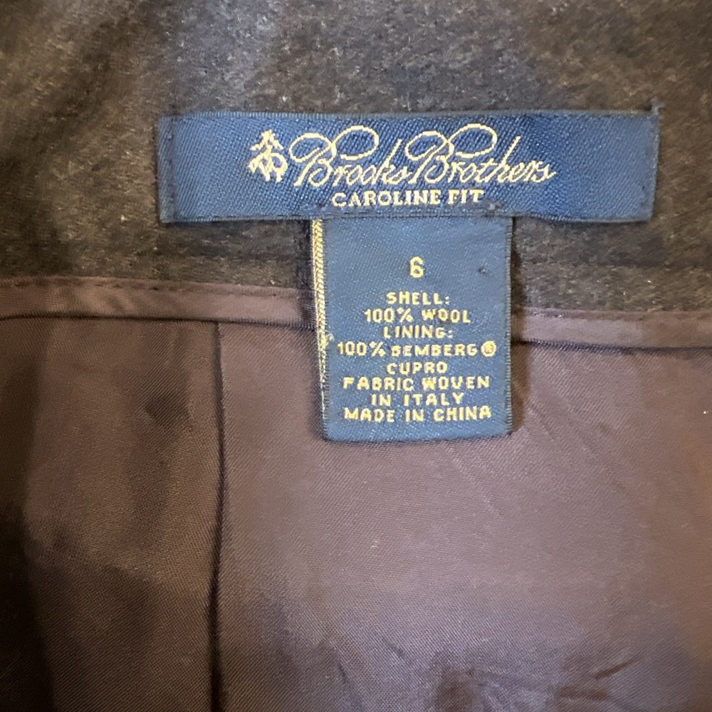 Brooks Brothers Women's Caroline Fit Dress Pants 6 Trousers 100% Wool Super 120s - Picture 7 of 9